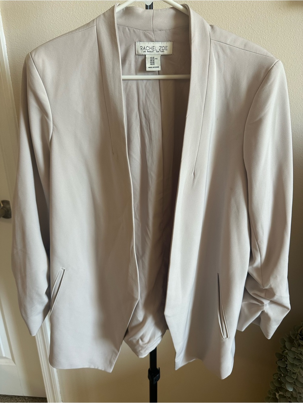 Rachel Zoe Open-Front Blazer in Light Taupe